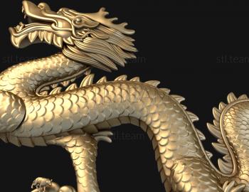 3D модель Дракон и солнце (STL)
